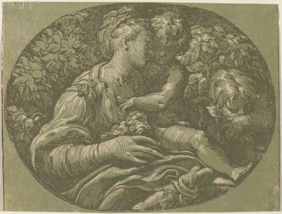 Die Jungfrau mit der Rose von Antonio da Trento