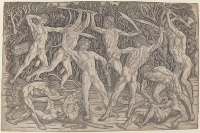 Schlacht der Nackten von Antonio del Pollaiolo