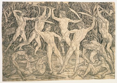 Schlacht der Nackten von Antonio del Pollaiolo