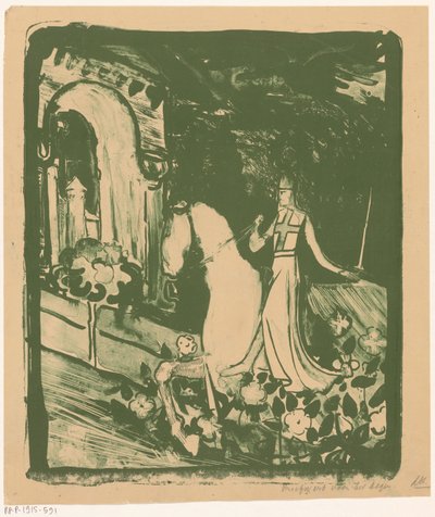 Ritter zu Pferd von Antoon Derkinderen