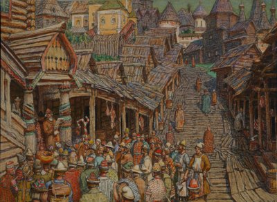 Ein Edikt lesen von Apollinari Mikhailovich Vasnetsov