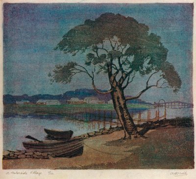 Ein Wasserdorf von Archibald Bertram Webb