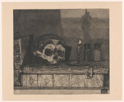 Stillleben mit Schädel von Arend Hendriks (signed by artist)