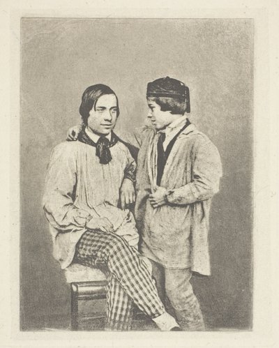 Bauernvater und sein Sohn von Armand Hippolyte Louis Fizeau