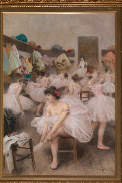 Tänzerinnen (Pastell) von Arnaldo Ferraguti