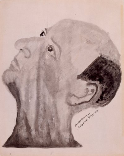 Arnold Schönberg Selbstporträt - Hollywood 1923 von Arnold Schoenberg