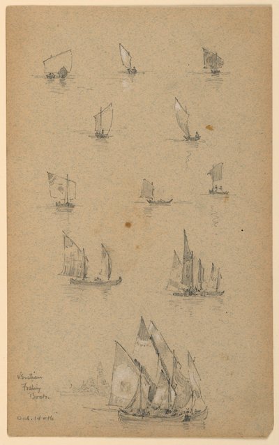 Venezianische Fischerboote von Arnold William Brunner