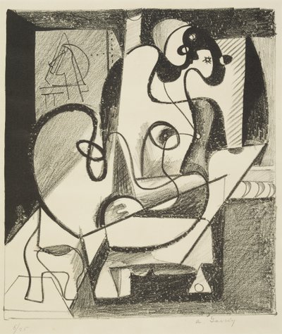 Maler und Modell von Arshile Gorky