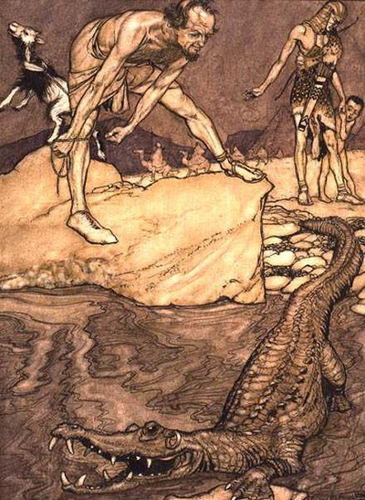 Krokodil von Arthur Rackham