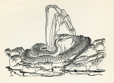 Der Laidly Wurm von Arthur Rackham