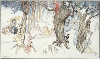 Wintervergnügen, 1924 von Arthur Rackham