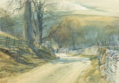 Die kurvenreiche Straße, Upper Wharfedale von Arthur Reginald Smith