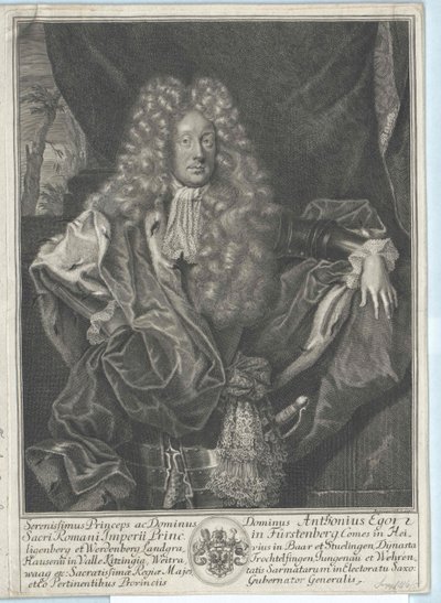 Anton Egon Graf von Fürstenberg von Artist Unknown