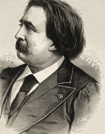 Dore, Paul Gustave (1832-1883). Romantik. Radierung von Artist Unknown