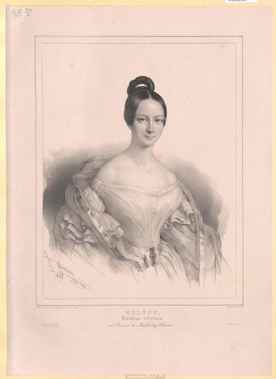 Herzogin von Mecklenburg-Schwerin Helen von Artist Unknown