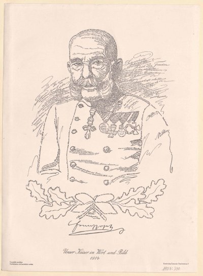 Kaiser von Österreich Franz Joseph I. von Artist Unknown
