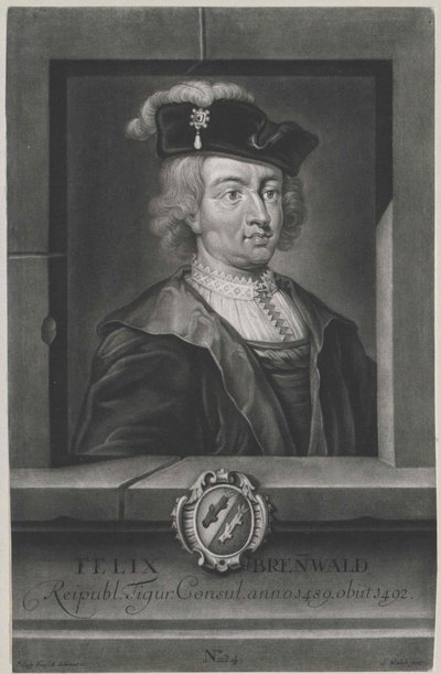 Felix Brennwald (Druck) von Artist Unknown