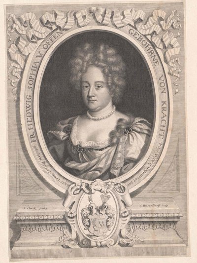 Jadwiga Sophia von Kracht (Druck) von Artist Unknown