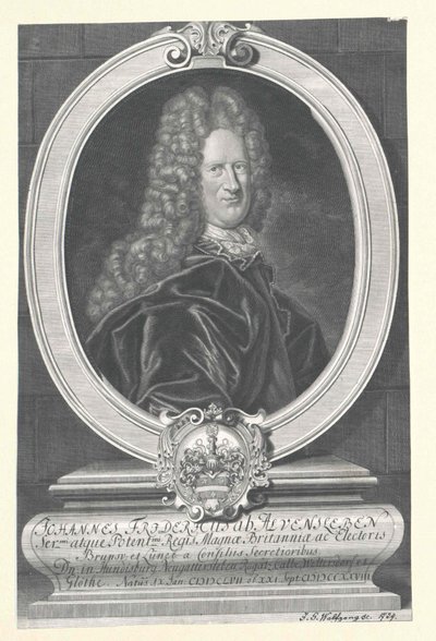 Johann Friedrich von Alvensleben (Druck) von Artist Unknown