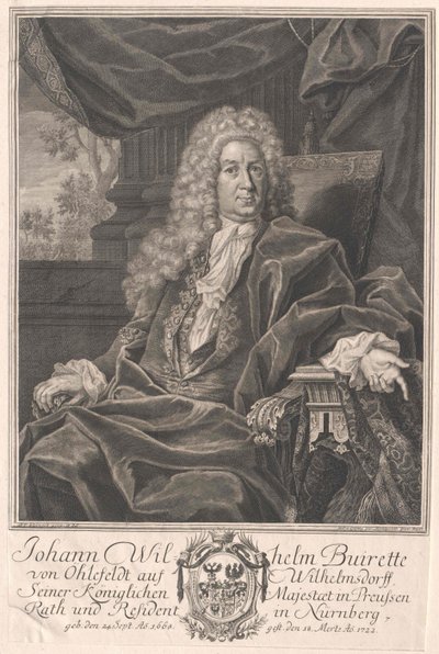 Johann Wilhelm Buirette-Oehlefeld von Artist Unknown