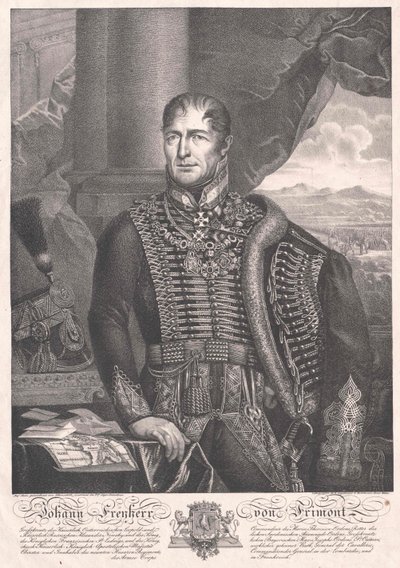 Johann Graf Frimont von Palota von Artist Unknown