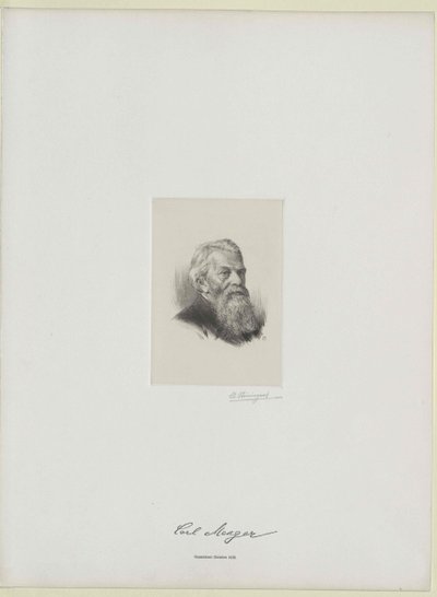 Karl Menger von Artist Unknown