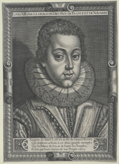 König von Frankreich Ludwig XIII. von Artist Unknown