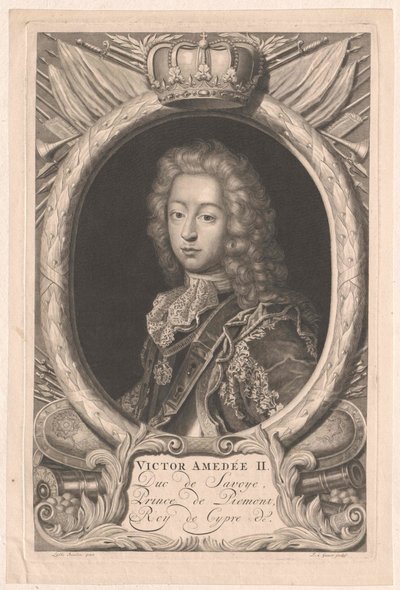 König von Sardinien Viktor Amadeus I. von Artist Unknown