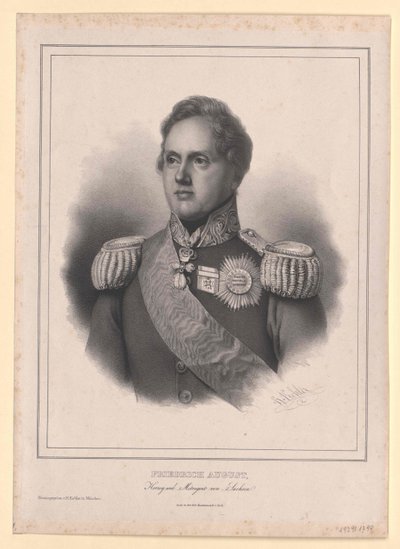 König von Sachsen Friedrich August II von Artist Unknown
