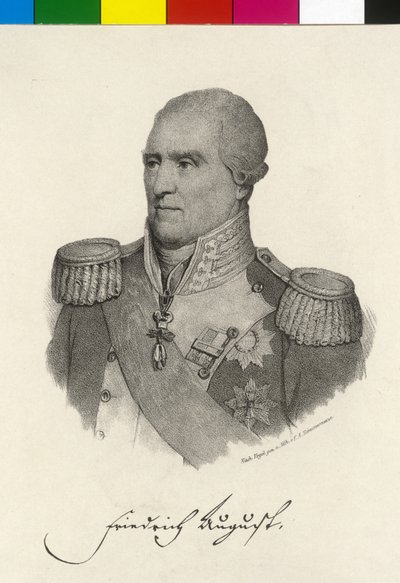 König von Sachsen Friedrich August I. von Artist Unknown