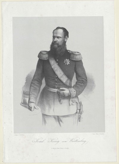 König von Württemberg Karl I von Artist Unknown