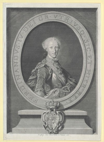 König der Beiden Sizilien Ferdinand I von Artist Unknown