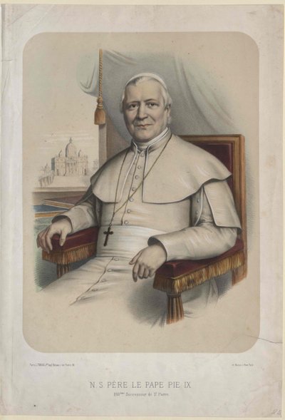 Papst Pius IX. von Artist Unknown