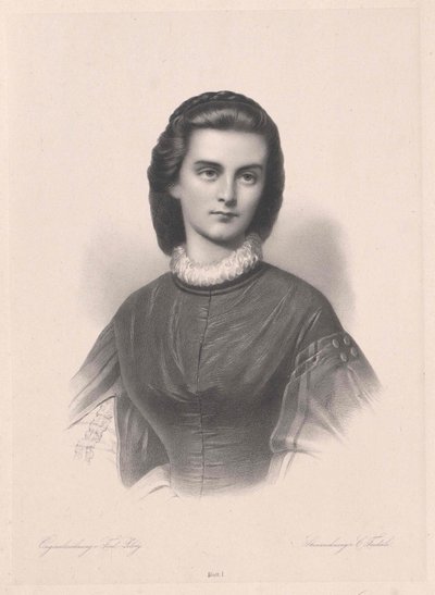 Prinzessin in Bayern-Gelnhausen Marie (Druck) von Artist Unknown