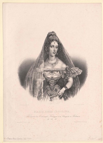 Prinzessin von Savoyen-Sardinien Maria Anna von Artist Unknown