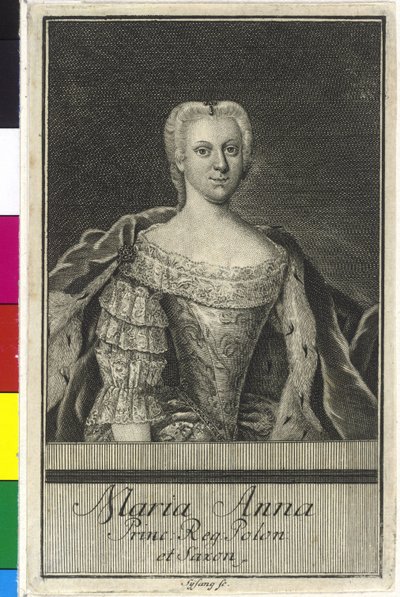 Prinzessin von Sachsen Maria Anna von Artist Unknown