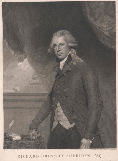 Richard Brinsley Sheridan von Artist Unknown