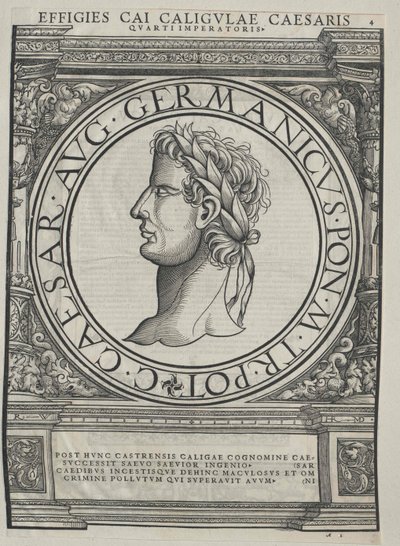Römischer Kaiser Caligula von Artist Unknown