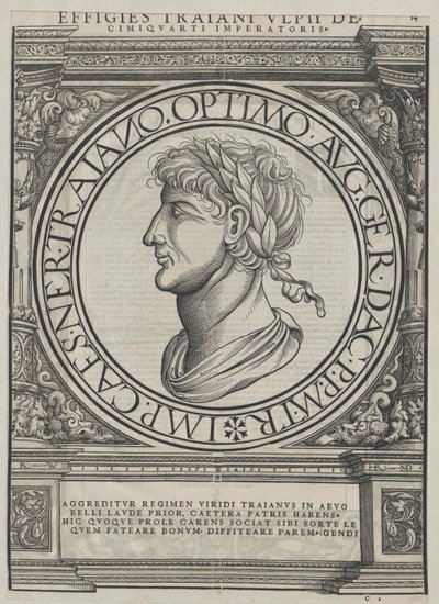 Römischer Kaiser Trajan von Artist Unknown