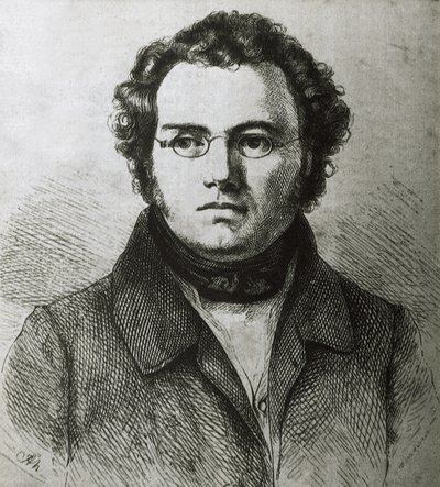 SCHUBERT, Franz (1797-1828). Österreichischer Romantiker. Radierung. von Artist Unknown