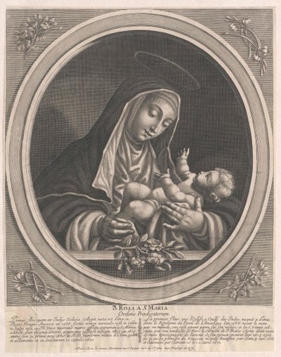 Heilige Rosa von Lima von Artist Unknown