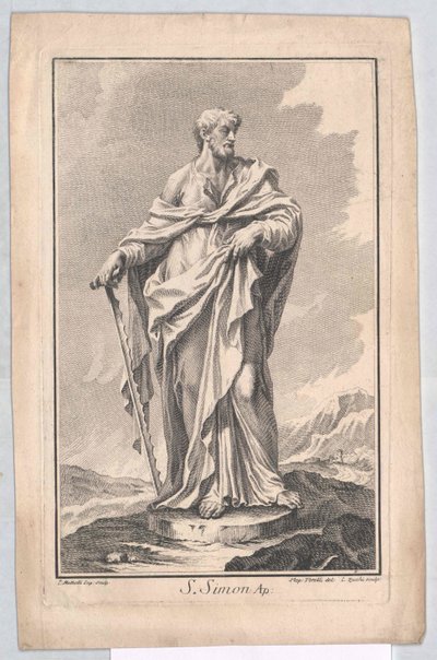 Heiliger Apostel Simon von Artist Unknown