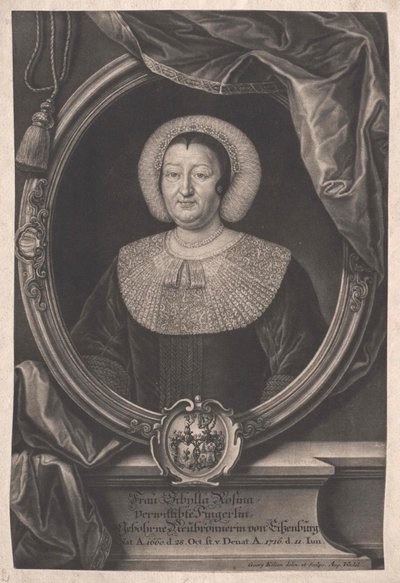 Sibylla Rosina Neubronner (Druck) von Artist Unknown