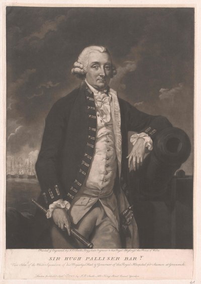 Sir Hugh 1. Baronet Palliser von Artist Unknown