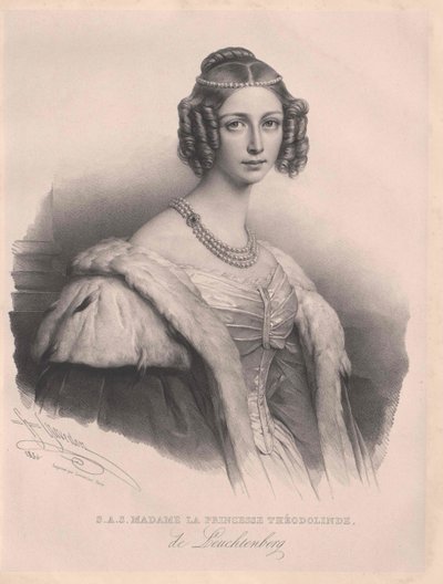 Theodolinde Prinzessin Leuchtenberg von Artist Unknown