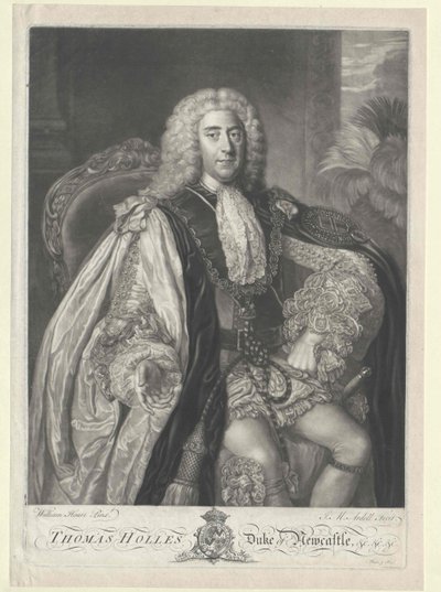 Thomas Pelham-Holles Herzog von Newcastle von Artist Unknown