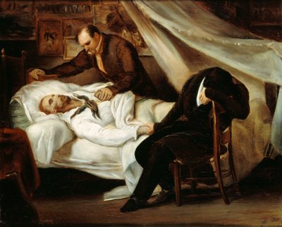 Der Tod von Théodore Géricault, 1824 von Ary Scheffer