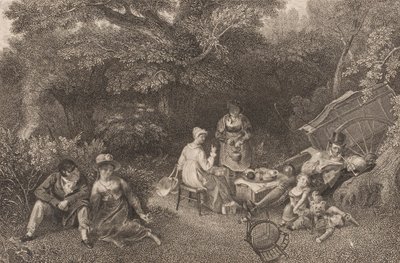 Ohne Titel (Picknick) von Asher B. Durand
