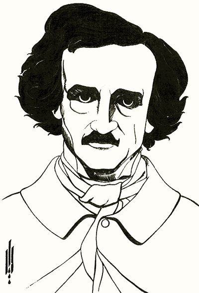 Porträt von Edgar Allan Poe, 1894 von Aubrey Beardsley