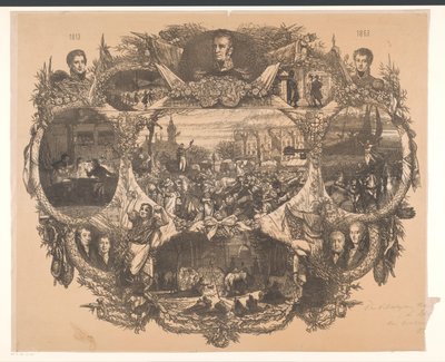 Gedenktafel bei den Novemberfesten 1863 von August Allebe